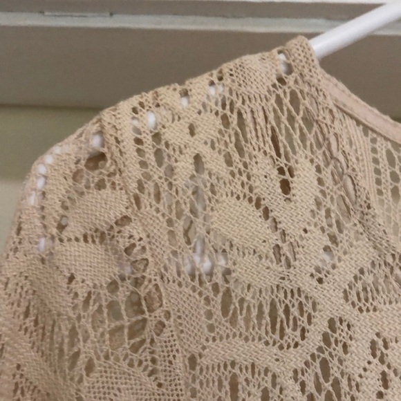 Beige Lace Dress - Picture 3 of 5